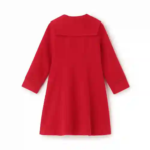 リボンカラー　ウールコートの画像2