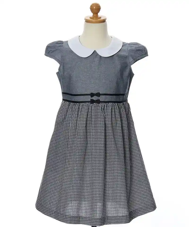 ギンガムチェック柄襟付きワンピースの画像4
