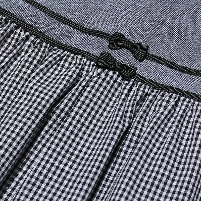 ギンガムチェック柄襟付きワンピースの画像8